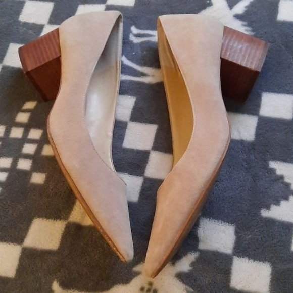 Sole Society Beige Suede Heels - Picture 3 of 9